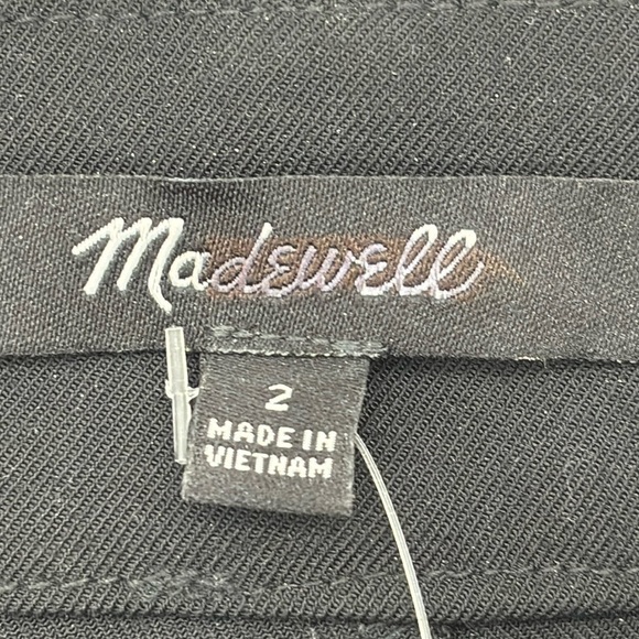 Madewell The Fairbanks Pant in True Black size 2 NWT NO085 - Picture 8 of 13